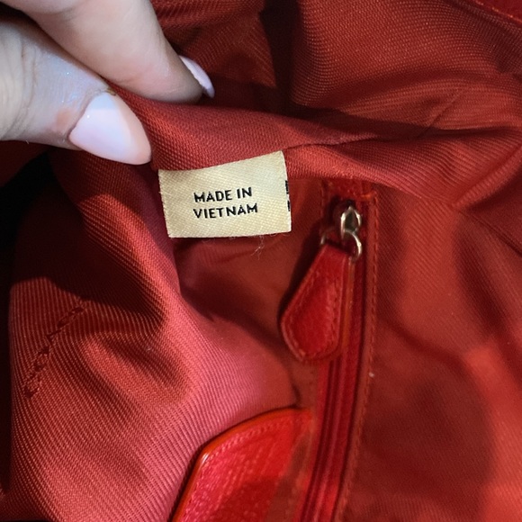 COACH Pebbled Red Leather Edie 31 Tote with original dust bag - Picture 13 of 17